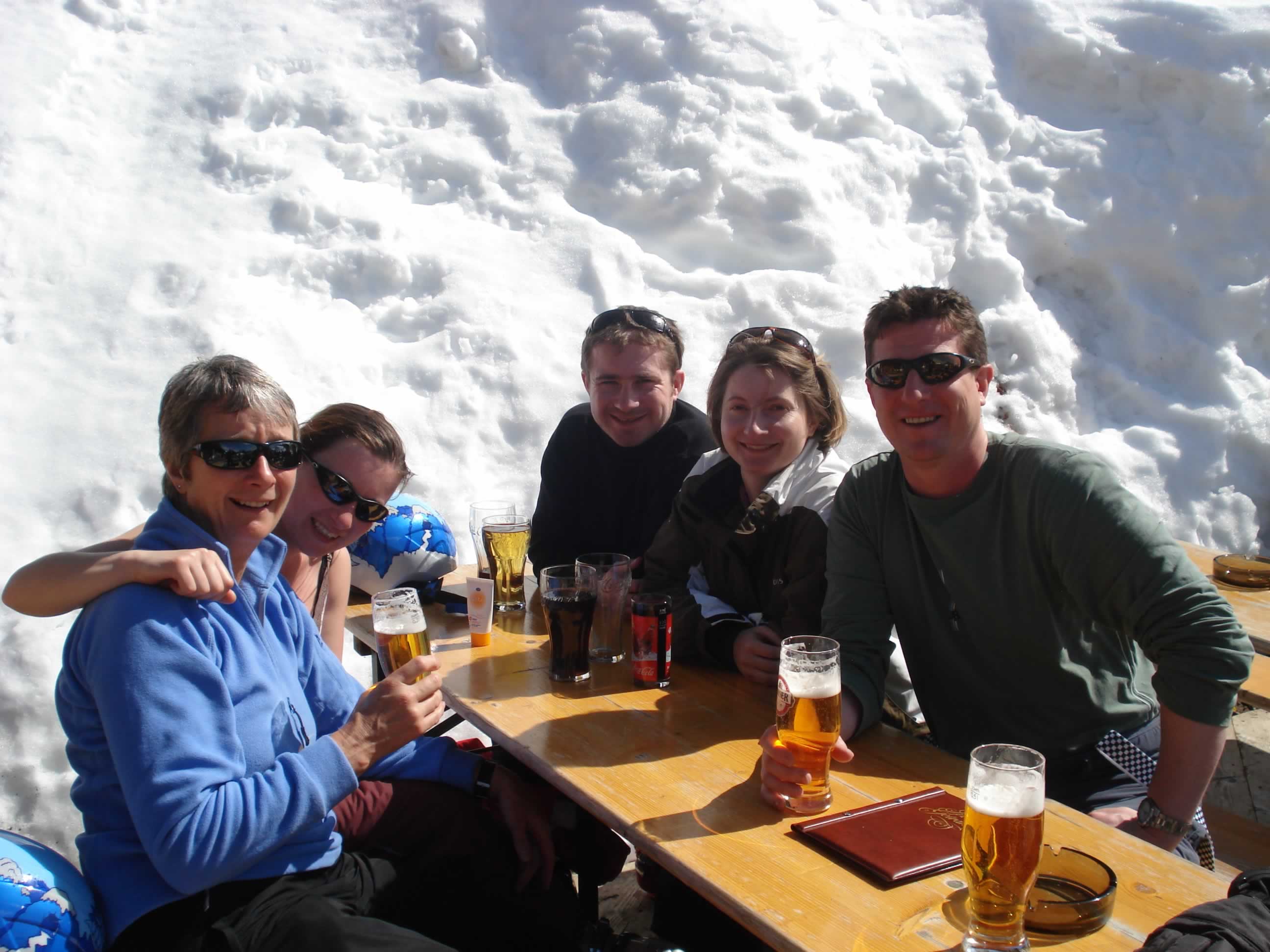 lunchtime on the slopes